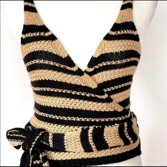 ZARA Knit Wrap Tank Sweater NWT - Picture 3 of 9